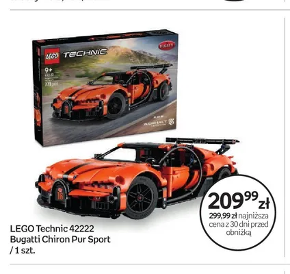 Klocki LEGO Technic 42222 Bugatti Chiron Pur Sport promocja w Empik