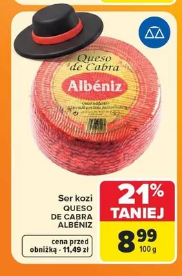 Ser kozi Queso de Cabra Albéniz promocja w Carrefour