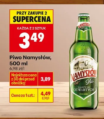 Piwo Namysłów promocja w Biedronka