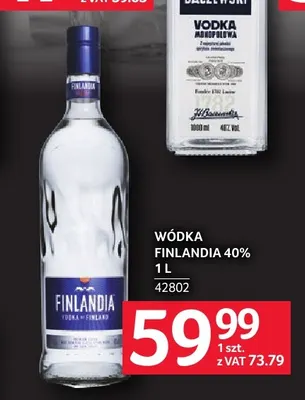 Wódka Finlandia 40% promocja w Selgros