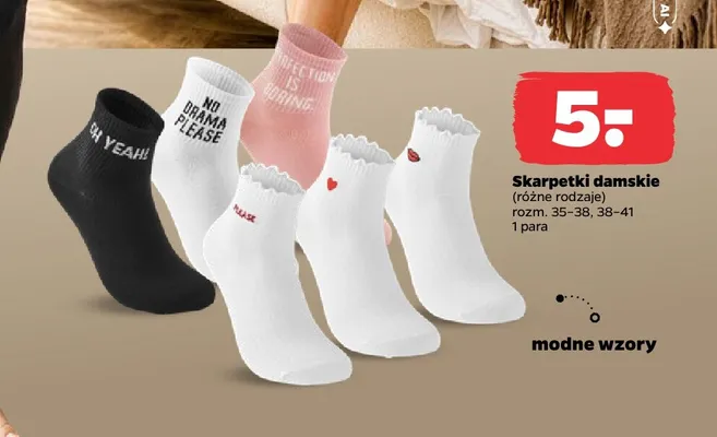 Skarpetki damskie promocja w Netto