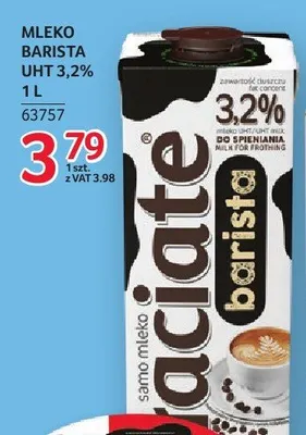 Mleko barista Łaciate Barista UHT 3,2% 1L promocja w Selgros