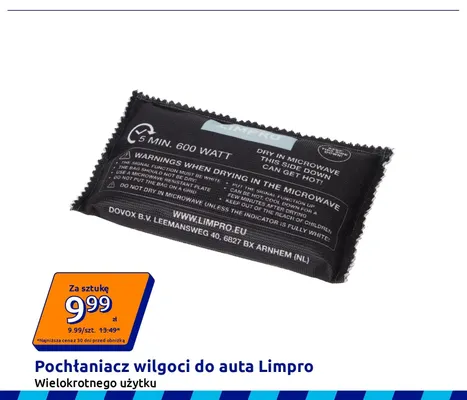 Pochłaniacz wilgoci do auta Limpro Wielokrotnego użytku promocja w Action