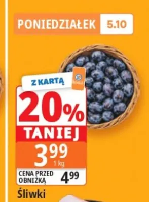Śliwki promocja w Leclerc