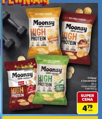 Chipsy z soczewicy Moonsy High Protein Papryka promocja w Carrefour