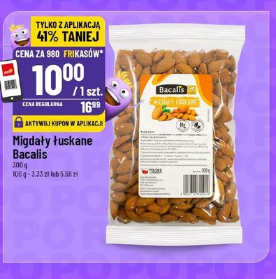 Migdały łuskane Bacalis promocja w POLOmarket