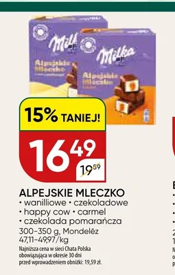 Alpejskie Mleczko Milka happy cow promocja w Chata Polska