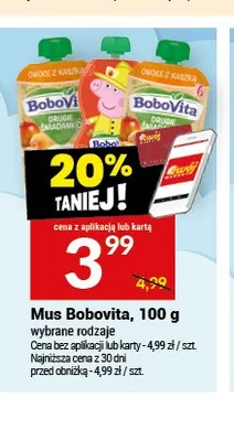 Mus owocowy BoboVita promocja w Twój Market