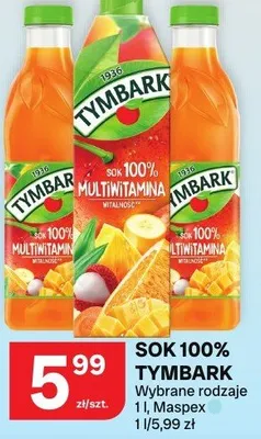 Sok 100% Multiwitamina Tymbark promocja w Chorten