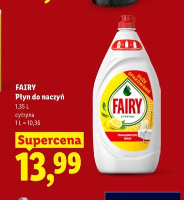 Płyn do naczyń cytryna Fairy promocja w Lidl