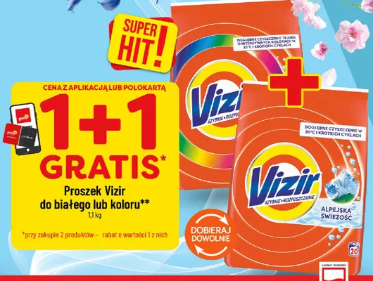 Proszek Vizir do białego promocja w POLOmarket