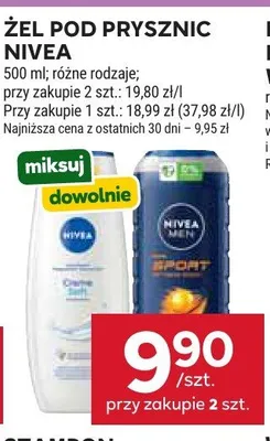 Żel pod prysznic Nivea Men Sport promocja w Stokrotka