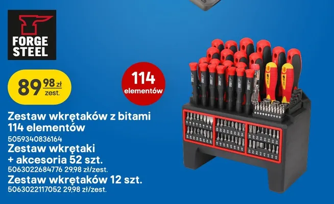 Zestaw wkrętaków Forge Steel 12 szt. promocja w Castorama