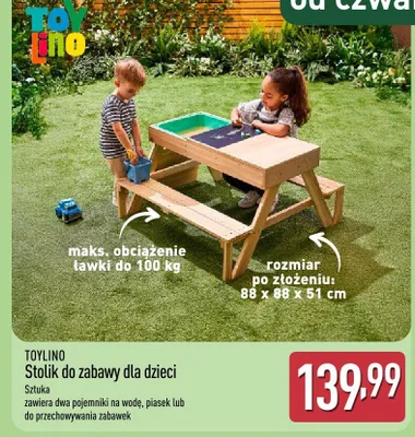 Stolik do zabawy dla dzieci promocja w Aldi