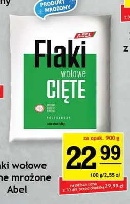 Flaki wołowe suche mrożone Abel promocja w Gram Market