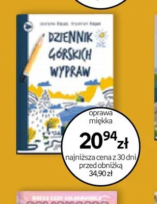 Książka Dziennik górskich wypraw promocja w Empik