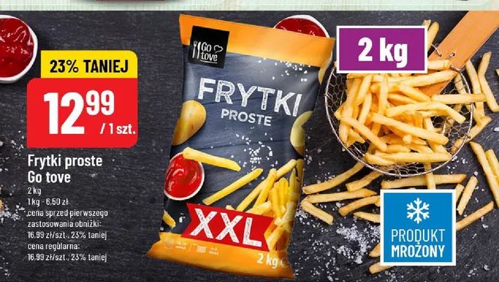 Frytki proste Go tove promocja w POLOmarket
