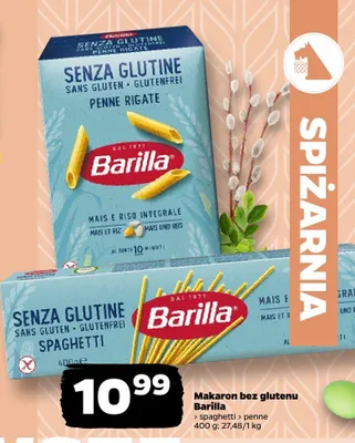 Makaron bez glutenu spaghetti penne promocja w Netto