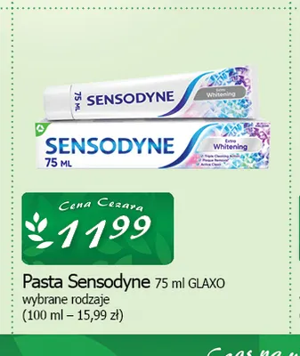 Pasta do zębów Sensodyne promocja w CEZAR Delikatesy
