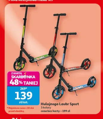 Hulajnoga Laubr Sport promocja w Auchan