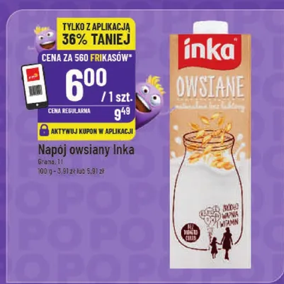 Napój owsiany promocja w POLOmarket