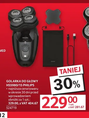 Golarka do głowy HS5980/15 Philips promocja w Selgros