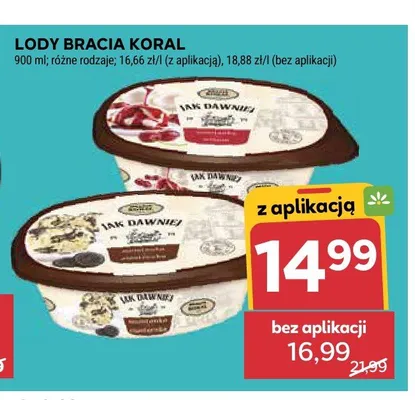 Lody Bracia Koral promocja w Stokrotka