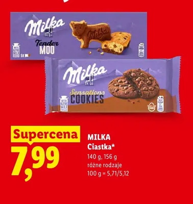 Ciastka Milka Tender Moo promocja w Lidl