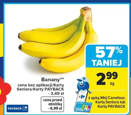 Banany promocja w Carrefour