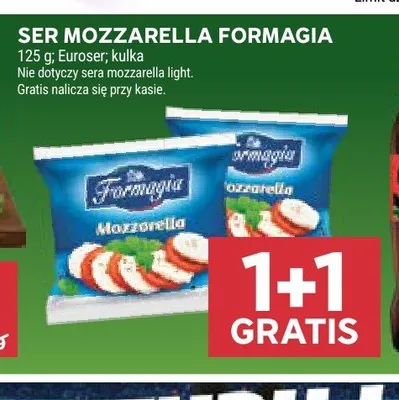 Ser mozzarella Formagia promocja w Stokrotka