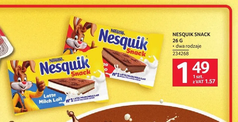 Przekąska Nesquik Snack promocja w Selgros