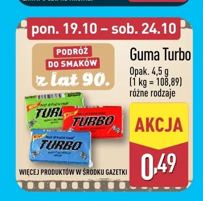 Guma Turbo promocja w Aldi