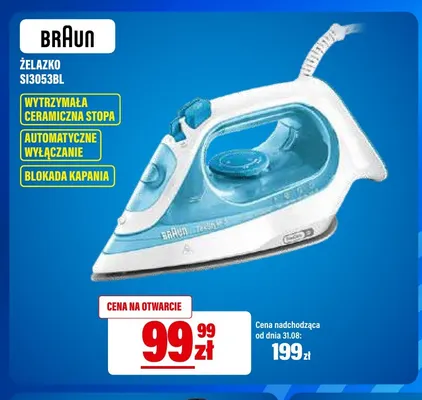 Żelazko Braun SI3053BL promocja w RTV EURO AGD