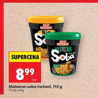 Makaron soba instant Cup Noodles promocja w Biedronka
