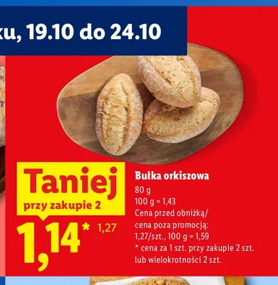 Bułka orkiszowa promocja w Lidl