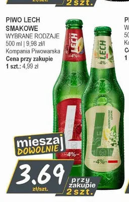 Piwo Lech Cherry promocja w Słoneczko