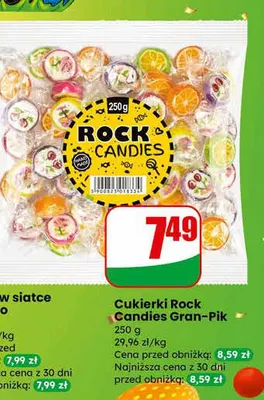 Cukierki Rock Candies  promocja w Dino