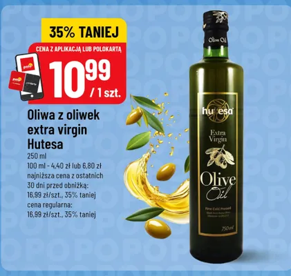 Oliwa z oliwek extra virgin Hutesa promocja w POLOmarket