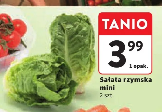 Sałata rzymska mini promocja w Intermarche