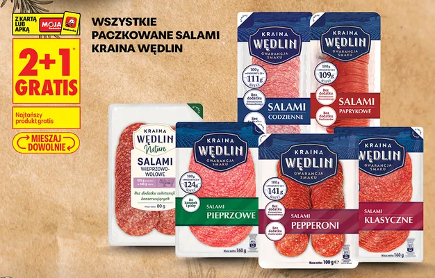 Salami pieprzowe Kraina Wędlin promocja w Biedronka