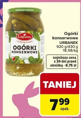 Ogórki konserwowe promocja w Carrefour Market