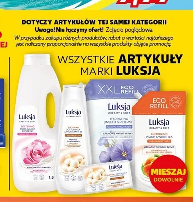 Mydło w płynie Luksja Peach & White Tea promocja w Kaufland