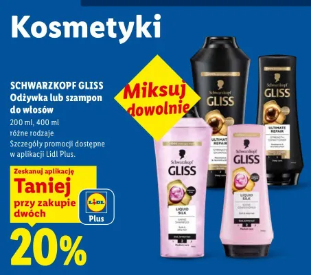 Odżywka lub szampon do włosów promocja w Lidl