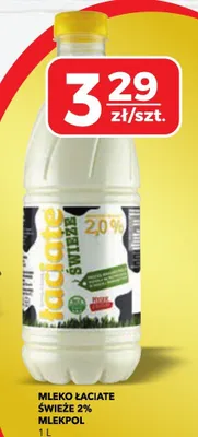 Mleko łaciate świeże 2% promocja w Top Market