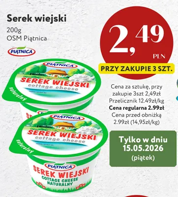 Serek wiejski naturalny Piątnica promocja w Market Point