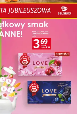 Herbata owocowa Love Blueberry & Blackberry Teekanne promocja w Selgros