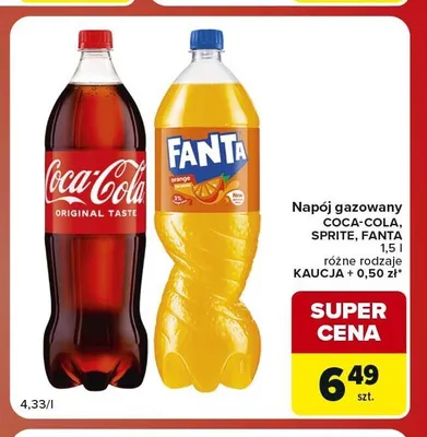 Napój gazowany Coca-Cola promocja w Carrefour Market