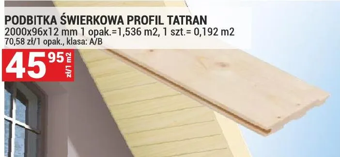 Podbitka świerkowa Profil Tatran promocja w Merkury Market