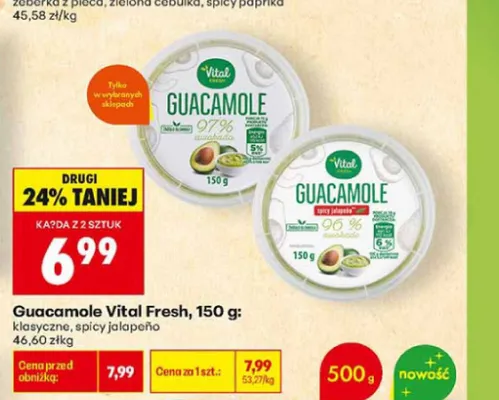 Guacamole Vital Fresh klasyczne promocja w Biedronka