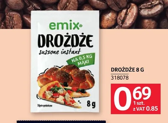 Drożdże suszone instant Emix promocja w Selgros